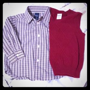 Jonathan Strong long sleeve plaid button up shirt